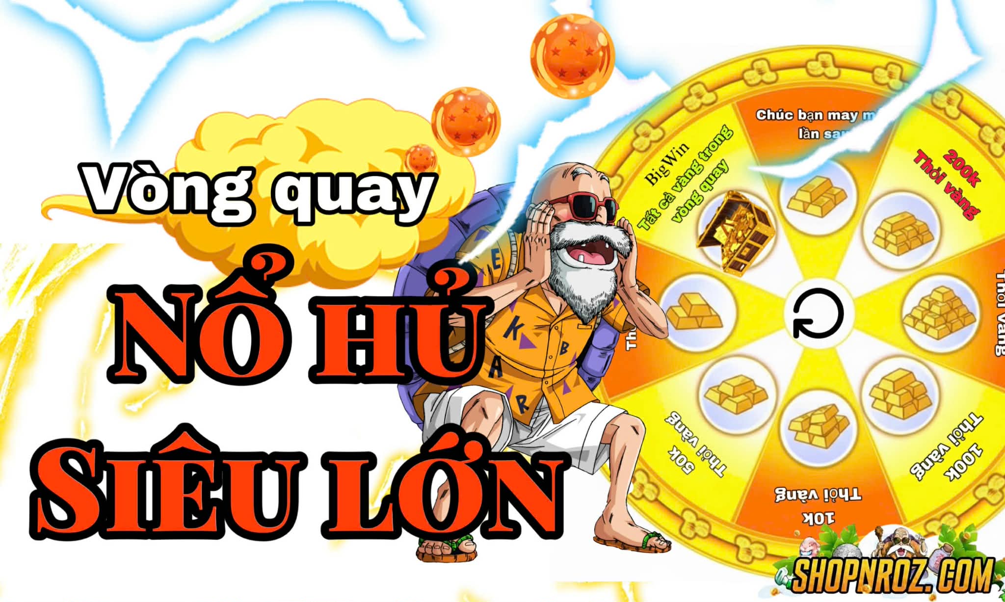 Vòng quay nổ thỏi vàng